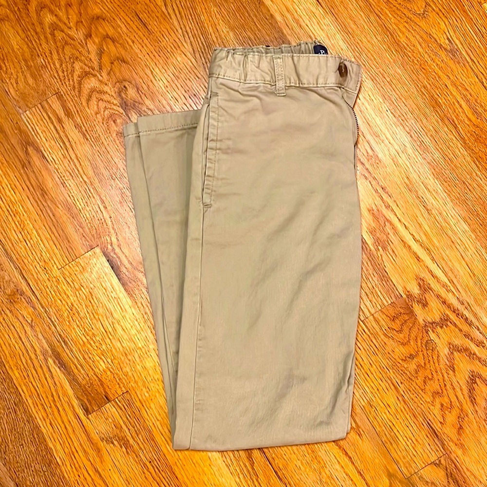 Flat Front Adjustable Waist Chinos